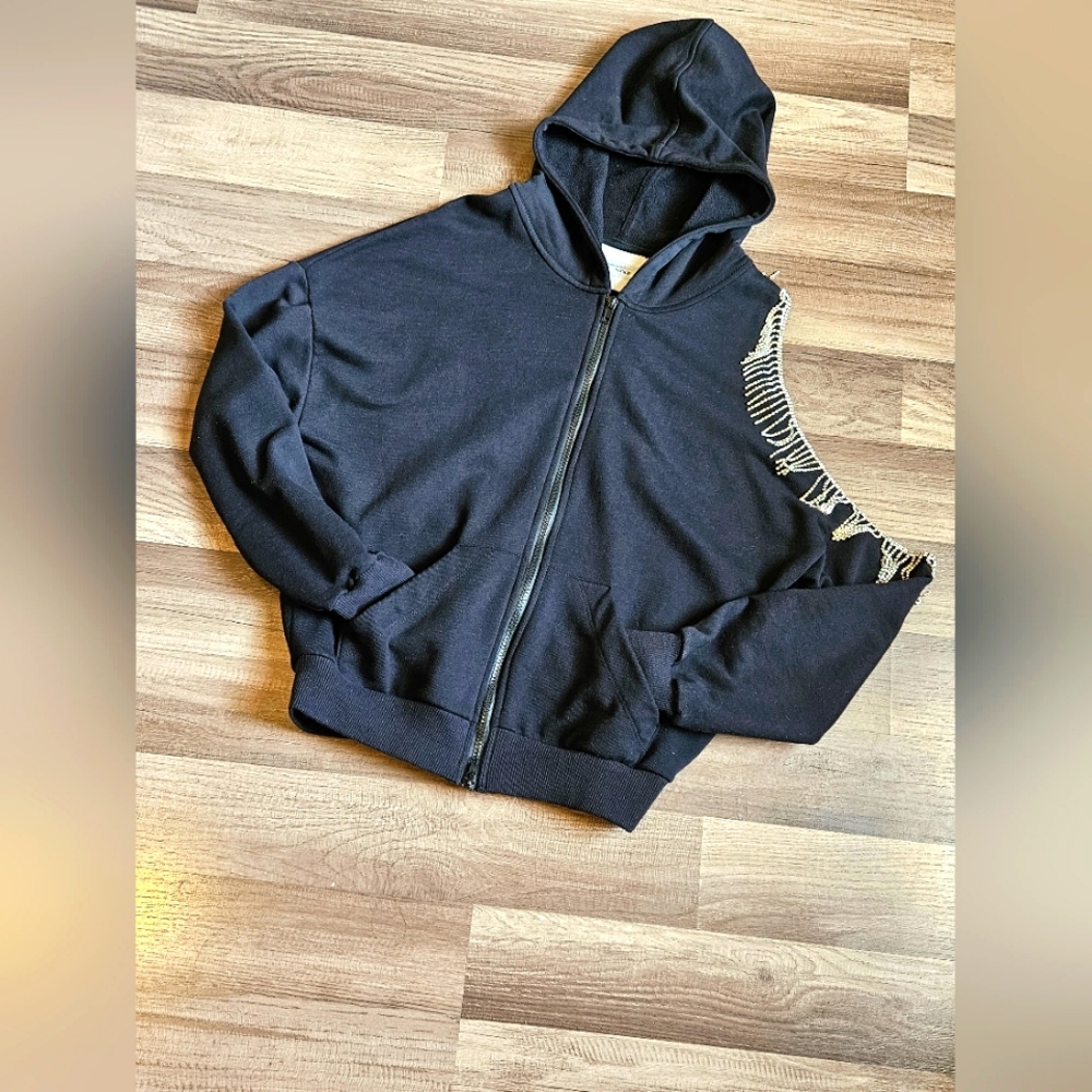 Designer Rhinestone Hoodie - Picture 4 of 13